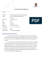 Curriculum Vitae - Praveen New