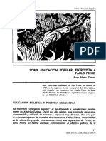 (B. COMPLEMENTARIA) Entrevista A Paulo Freire R.M. Torres PDF