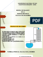 Tema 5a Balance Energia Mecanica. Calculo Bomba