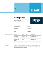 N-Propanol: Petrochemicals Technical Information