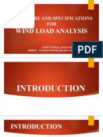 Procedure and Specifications FOR: Wind Load Analysis