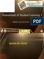 Assessment of Student Learning 1: Jereme F. Falcatan, M.A.Ed