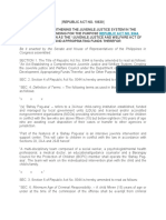 An Act Strengthening The Juvenile Justice System in The Philippines, Amending For The Purpose, Otherwise Known As The "Juvenile Justice and Welfare Act of 2006" and Appropriating Funds Therefor