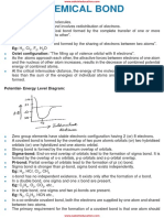 Chemical Bond: Important Points