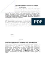 Modelado Con Ecuaciones Diferenciales de Orden Superior