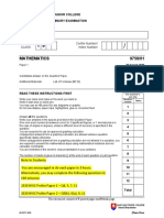 2020 NYJC H2 Math Prelim Paper 1 Questions