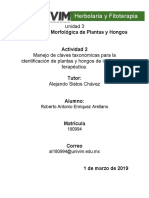 RAEnriquez - Reporte de Clasificación de Plantas y Hongos