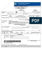 Income Tax Payment Challan: PSID #: 40277624