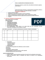 Esquema de Programa Educativo