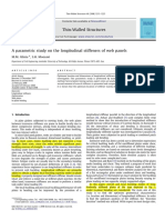 Alinia e Moosavi (2008) - A Parametric Study On The Longitudinal Stiffeners of Web Panels