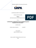 Metodologia de La Investigacion 2 - Wanda Andujar Tarea 1