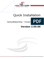 Quick Installation Guide: Cereusreporting - Corporate Edition