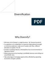 Diversification