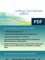 The Myers-Briggs Type Indicator (MBTI)