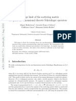 Band Edge Limit of The Scattering Matrix For Quasi-One-Dimensional Discrete SCHR Odinger Operators