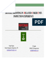 Trouble Shooting in Delayed Coker Unit Inspection Experience Gupta Sujith MRPL DCU Mumbai 2016 PDF