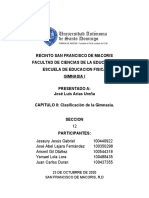 Capitulo Ii - Clasificación de La Gimnasia - Tarea Grupal