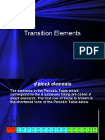 Lecture On Transition Elements