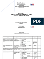 JULY 2018 Instructional Supervisory Plan SCHOOL YEAR 2018 - 2019