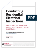 Conducting Residential Electrical Inspections: Part I: Dwelling Unit Rough Wiring and Temporary Service Inspections