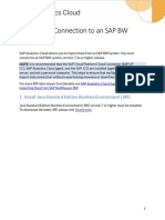 Import Data Connection To An SAP BW System: 1. Install Java Standard Edition Runtime Environment (JRE)