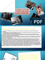 American Body Language and Hand Gesture