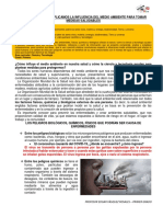 9 Semana 1er - EXPLICAMOS LA INFLUENCIA DEL MEDIO AMBIENTE PARA TOMAR MEDIDAS SALUDABLES