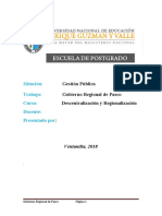 Monografia Del Gobierno Regional de Pasco