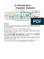 The Quantization of The Ugaritic Alphabet