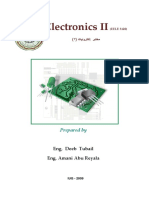 Electronics II: Lab Manual