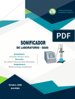 Sonicador de Laboratorio