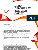 Durg Delivery To The Oral Cavity