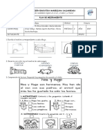 Plan de Mejoramiento Segundo Periodo, Grado 1°