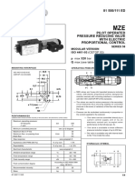 Series 58 Modular Version ISO 4401-03 (CETOP 03) P Max: Bar Max (See Table of Performances)