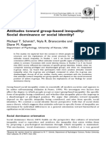 Attitudes Toward Group-Based Inequality Social Dominance or Social Identity Schmitt Branscombe Kappen