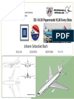 Johann Sebastian Bach: DC-10-30 Papermodel KLM Livery Beta