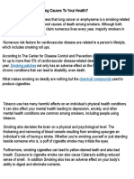 Harmul Effects of Smoking On Our Health