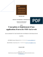 Conception Et Déploiement D'une Application D'envoie de Sms Via Le Web. PDF