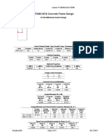 ETABS 2016 Concrete Frame Design: ETABS 2016 16.0.0 License # 18EMACAKL7JTANK