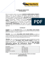 Acuerdo de Conciliación Extrajudicial