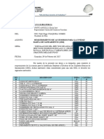 Informe Nº003 Requerimiento de Accesorios para Ubs