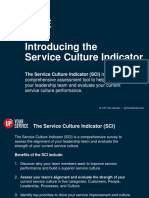 The Service Culture Indicator (SCI) Is A