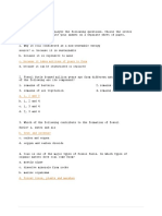 What I Know: Directions: Read and Analyze The Following Questions. Choose The Letter