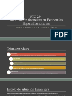 NIC 29 - Estados Financieros A Costo Histórico