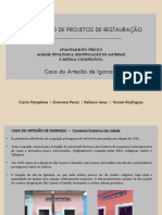 Levantamento Físico e Análise Tipológica, Identificação de Materiais e Sistema Construtivo.