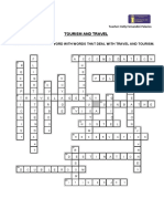 Travel and Tourism - Crossword - Activity 9