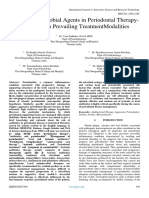 Role of Antimcrobial Agents in Periodontal TherapyA Review On Prevailing TreatmentModalities