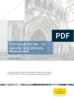 Income at The Bar - by Gender and Ethnicity: Research Report