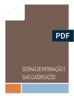 Sistemas de Informação e Suas Classificações