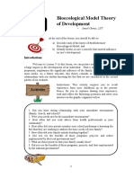 Bioecological Model Theory of Development: Lesson 5